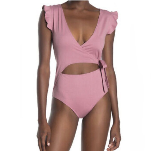 Free People Tops - Free People Streamline Bodysuit Frosted Berry Sz M